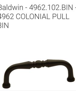 14 Baldwin 3 inch Cabinet pull oil rubbed bronze